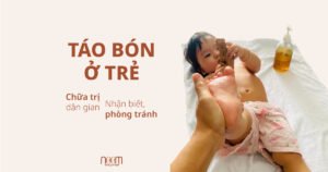 Chữa trị táo bón ở trẻ