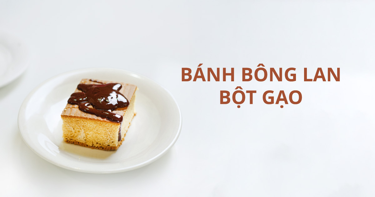 cách làm bánh bông lan bột gạo