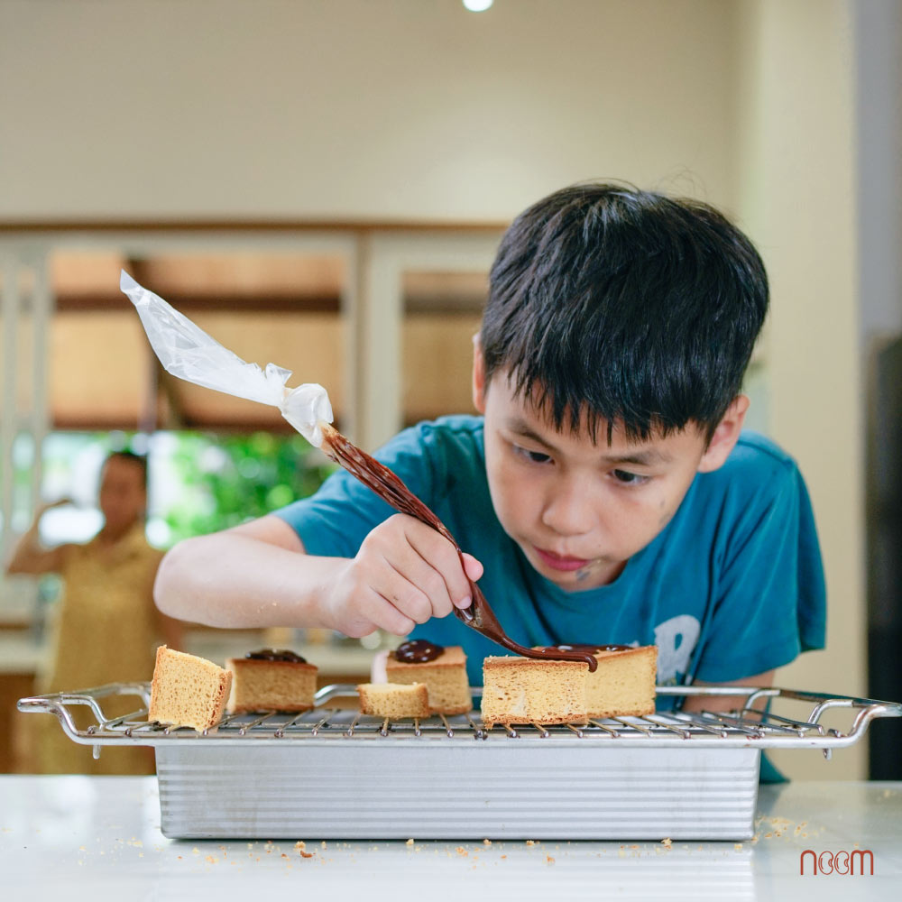 cách làm bánh bông lan bột gạo