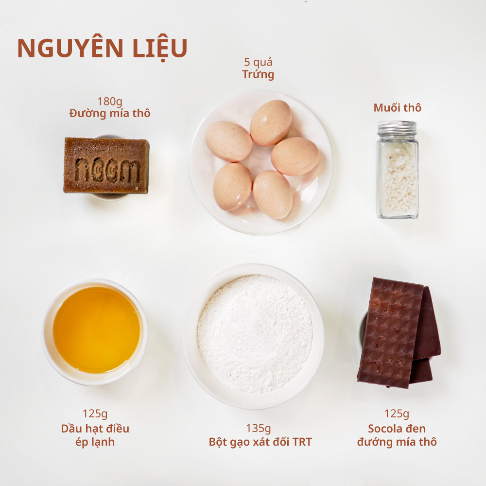 cách làm bánh brownie bột gạo