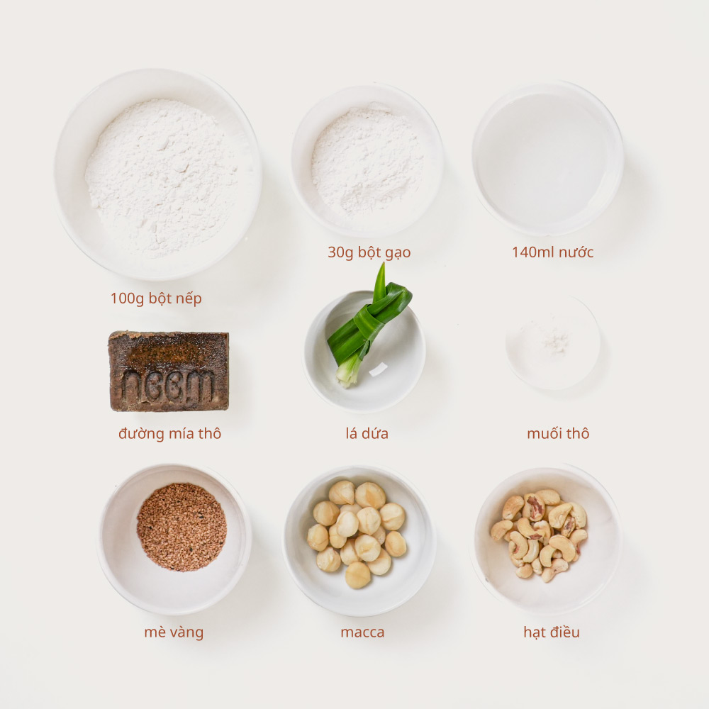 cách làm bánh mochi