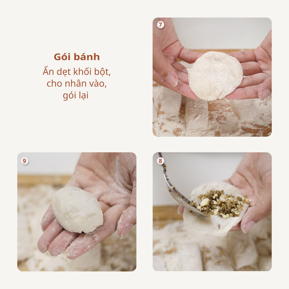 cách làm bánh mochi